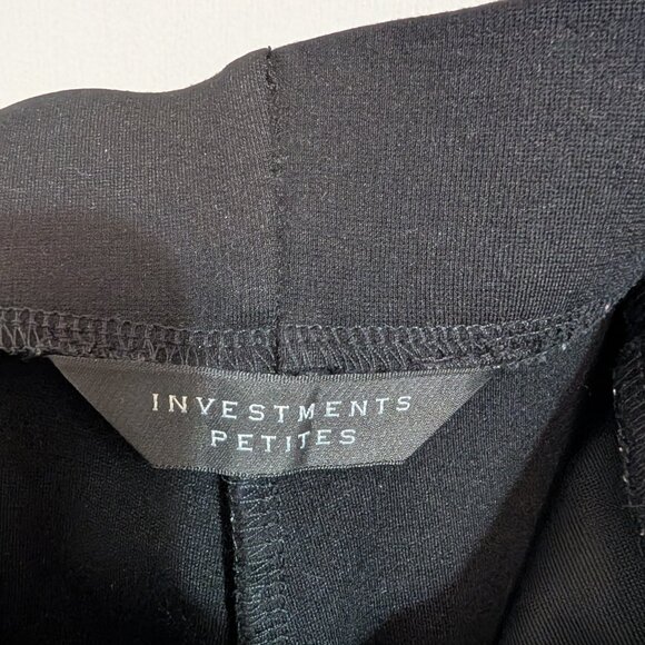 Sleek and petite straight-leg black slacks - Picture 3 of 7